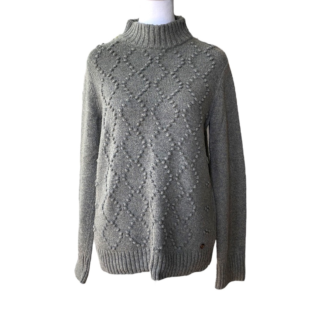 Levi’s Gray Mockneck Bobble Cotton Sweater Size Medium